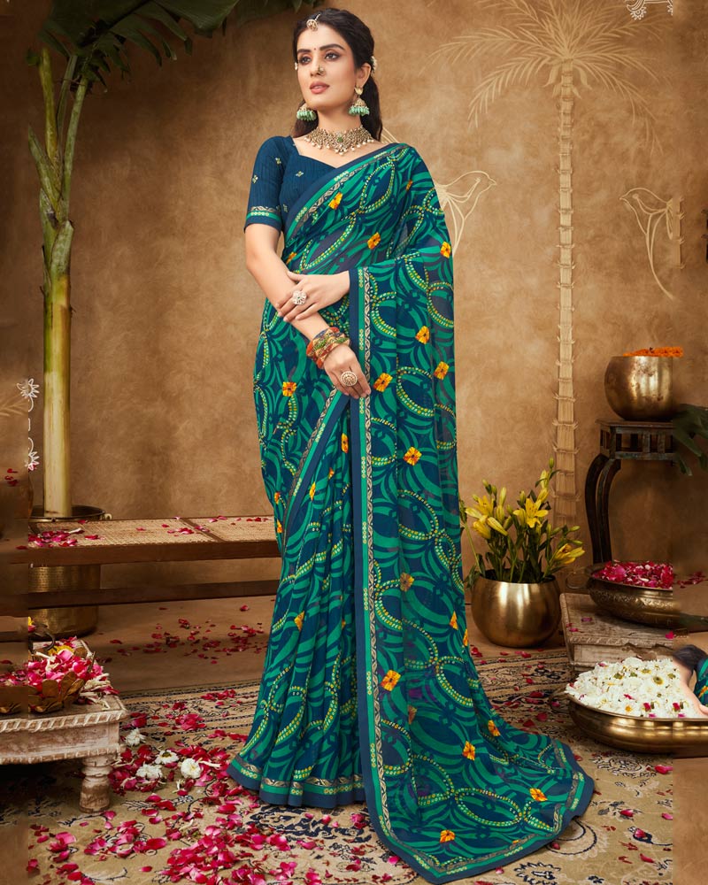 Bandhani Print Saree | Buy Traditional Bandhani Print Sarees Online ...