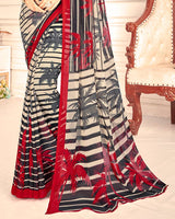 Vishal Prints Multi Printed Georgette Saree